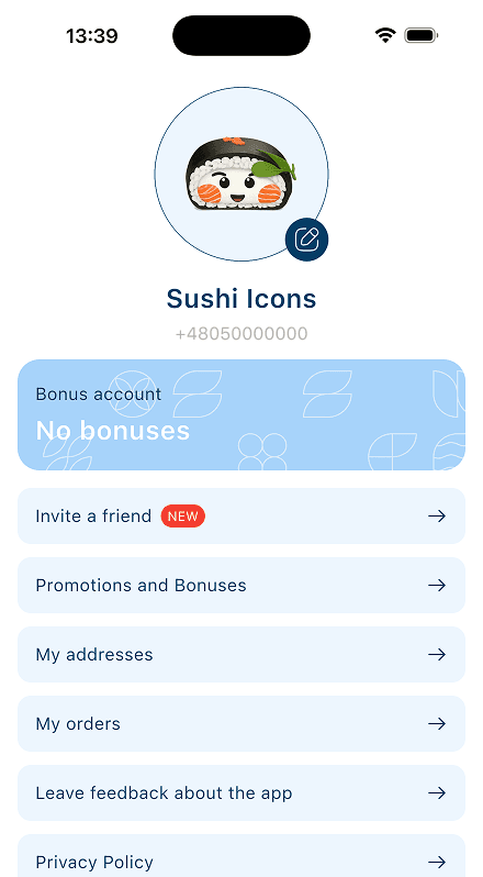 Tap <strong>«Invite a friend»</strong> in the app profile