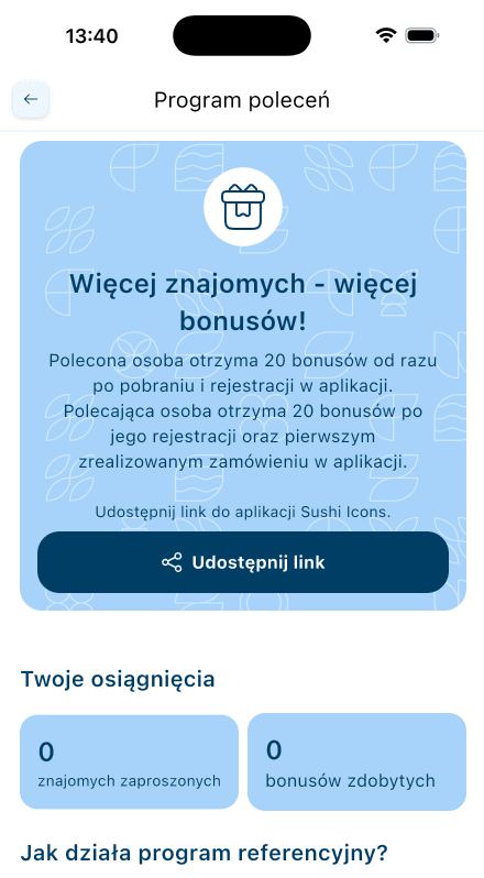 Kliknij przycisk <strong>„Udostępnij link”</strong>