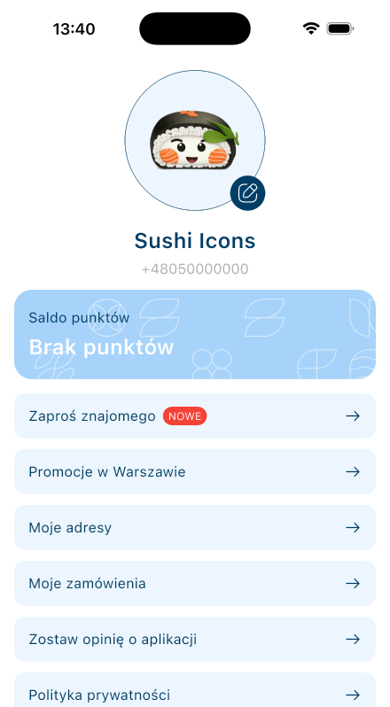 Kliknij <strong>„Zaproś znajomego”</strong> w profilu aplikacji