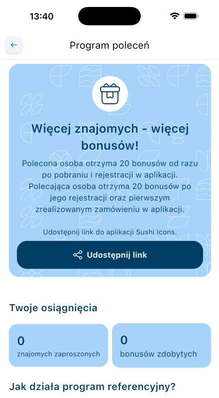 Kliknij przycisk <strong>„Udostępnij link”</strong>